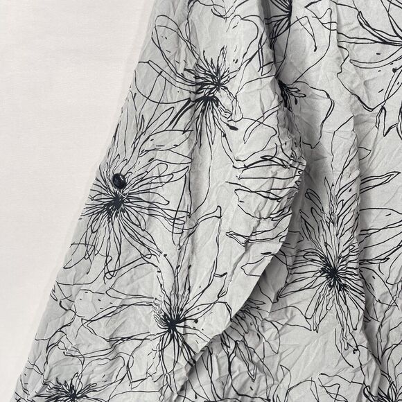 Comfy USA Floral Tunic Top XS Textured Knit Oversized Minimalist Lagenlook Artsy - Picture 7 of 7